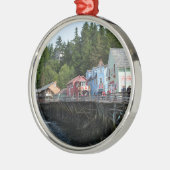 Creek Street in Ketchikan Metalen Ornament (Links)