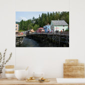 Creek Street in Ketchikan Poster (Keuken)