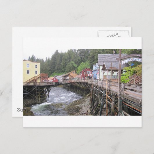 Creek Street Ketchikan, Alaska Briefkaart (Voorkant / Achterkant)
