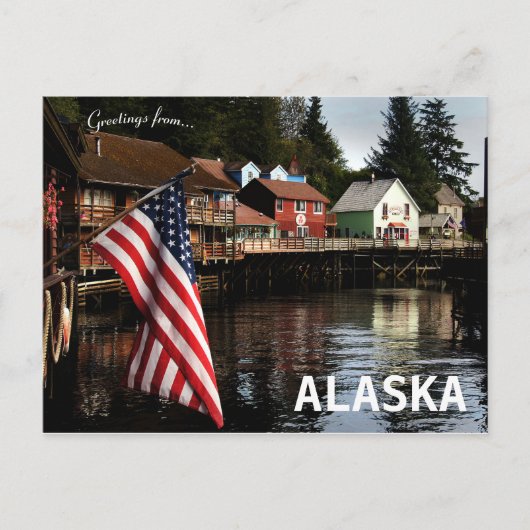 Creek Street Ketchikan Alaska Briefkaart (Voorkant)
