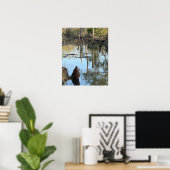 Creek Waterscape Reflections Foto Poster (Thuiskantoor)
