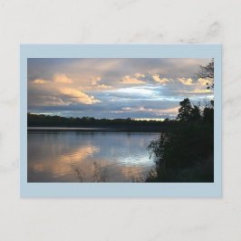 Creek Waterscape Sunset Briefkaart