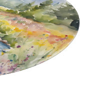 Creek Wildflowers Mountains Waterschap Waterverf Snijplank (Hoek)