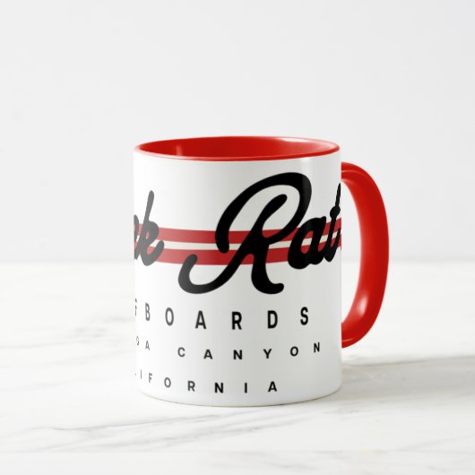 Creekrat Cartoon Studios Creek Rat Surfboards Mok (Voorkant rechts)