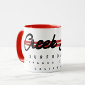 Creekrat Cartoon Studios Creek Rat Surfboards Mok (Voorkant links)