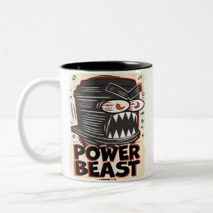 Creekrat Cartoon Studios Power Beast Kunst Tweekleurige Koffiemok