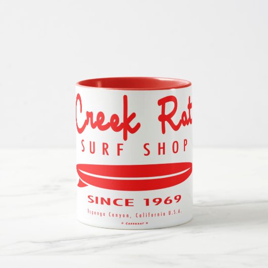 Creekrat Cartoon Studios Surf Shop Creek Rat Mok (Midden)