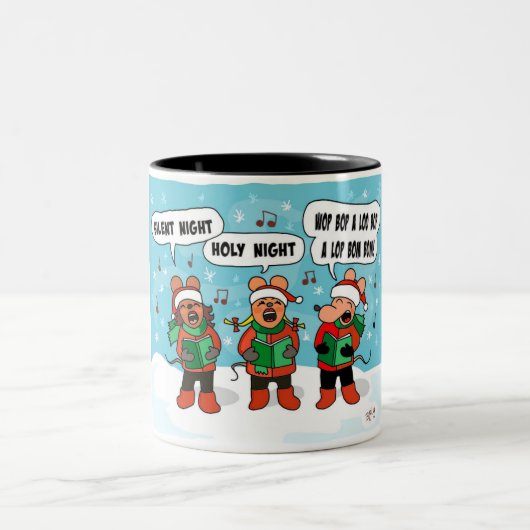 Creekrat Cartoons 2024 Kerst Mok (Center)