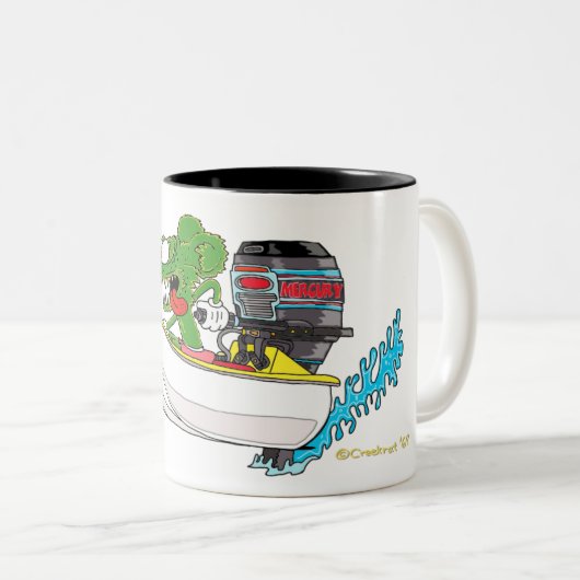 Creekrat Cartoons Flyin' Fliver Fliver Boat Mok (Voorkant rechts)