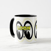 Creekrat Cartoons Loon Uitgerust Racen Mok (Voorkant links)