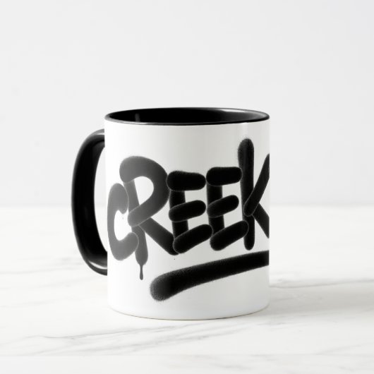 CreekRat® | CreekRat Co. | Topanga - Malibu - CA Mok (Voorkant links)