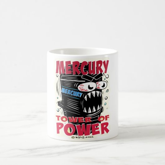 Creekrat Mercury Tower of Power Cartoon Mug Koffiemok (Center)