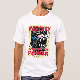 Creekrat Mercury Tower of Power Cartoon T-shirt
