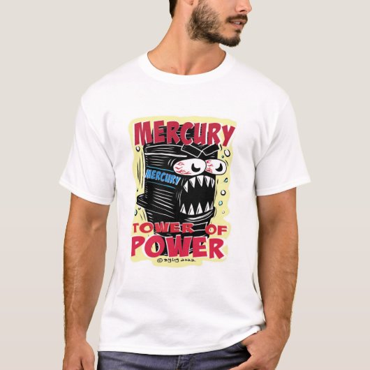 Creekrat Mercury Tower of Power Cartoon T-shirt (Voorkant)