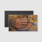 Creekside bossen esdoornblad herfst bewaar de datu (Voorkant / Achterkant)