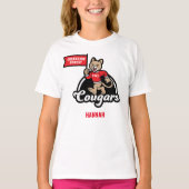 Creekside Forest Elementary Cougar Mascotte T-shir T-shirt (Voorkant)