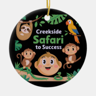 Creekside Safari naar succes Wildlife Design Keramisch Ornament