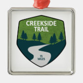 Creekside Trail Metalen Ornament (Voorkant)
