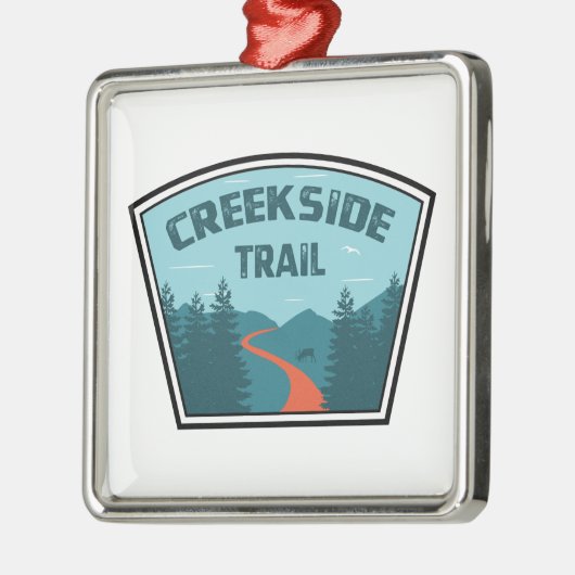 Creekside Trail Metalen Ornament (Links)