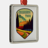 Creekside Trail Ohio Kleuren Metalen Ornament (Rechts)