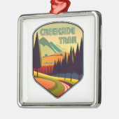 Creekside Trail Ohio Kleuren Metalen Ornament (Links)