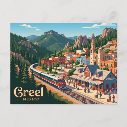 Creel Mexico Briefkaart (Voorkant)