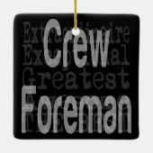 Creeman Foreman Extraordinaire Keramisch Ornament (Achterkant)