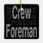 Creeman Foreman Extraordinaire Keramisch Ornament (Voorkant)