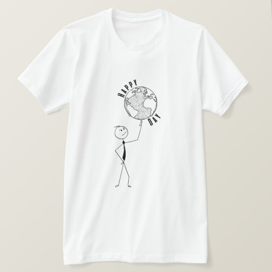 Creen mensen Happy Earth Day Holiday Gift eco T-shirt (Design voorkant)