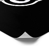 Creep Calm en draak met Funny Spider Pun Dark BG Poster (Hoek)