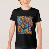 Creep en knuffelontwerp Tri-Blend shirt (Voorkant)