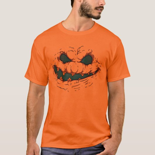 Creep Face - blauw T-shirt (Voorkant)