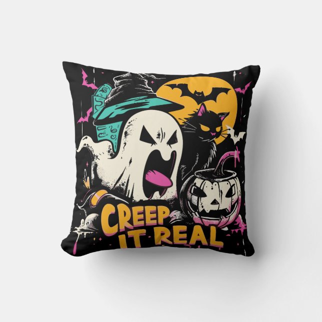 Creep het echt | ExDesigner | Halloween Kussen (Voorkant)