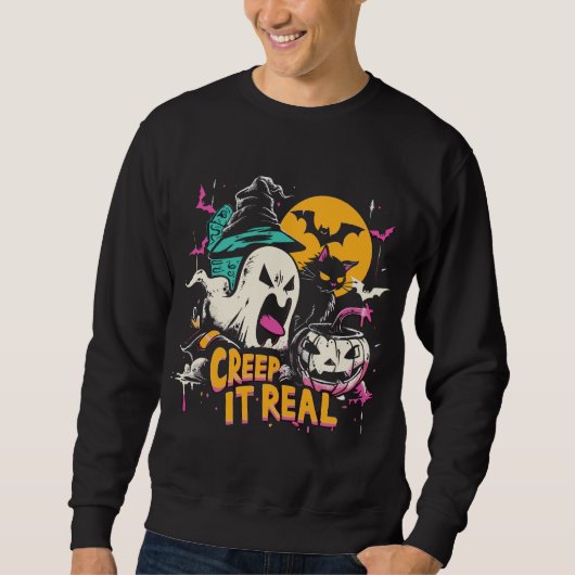 Creep het echt | ExDesigner | Halloween Trui (Voorkant)