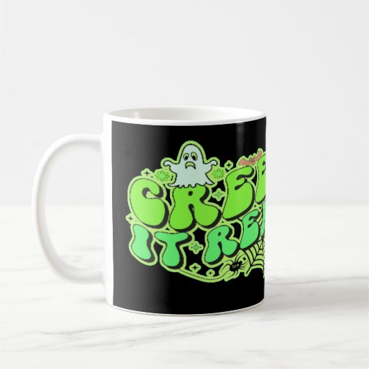 CREEP HET ECHT grappig halloween Koffiemok (Links)