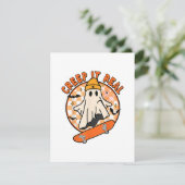Creep het echt Halloween Informatiekaartje (Staand voorkant)
