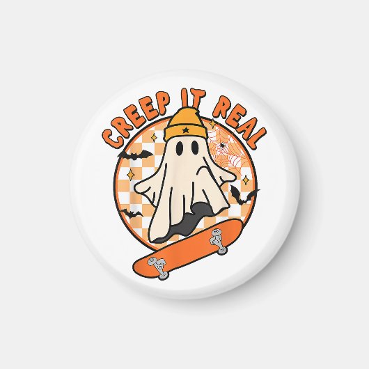 Creep het echt Halloween Magneet (Voorkant)