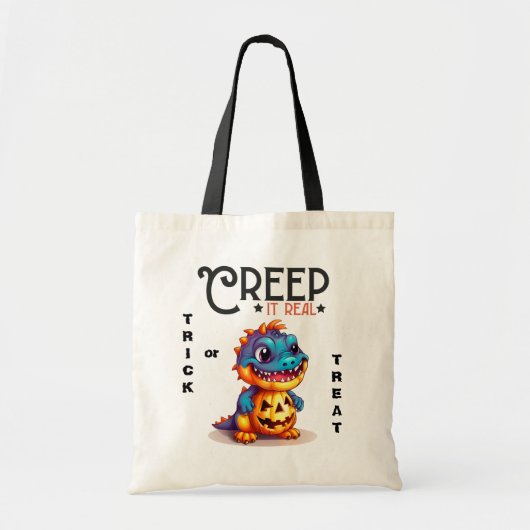 Creep het echte dinosaurus Kinder Halloween Tote Bag (Voorkant)