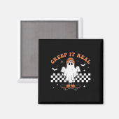 Creep het echte Ghost Skateboard Retro Cute Hempew Magneet (Voorkant / Achterkant)