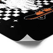 Creep het echte Ghost Skateboard Retro Cute Hempew Poster (Hoek)