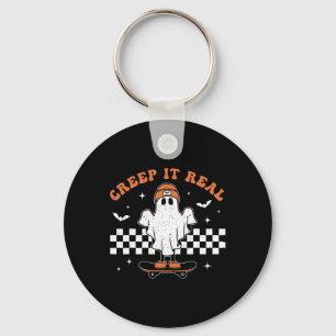 Creep het echte Ghost Skateboard Retro Cute Hempew Sleutelhanger