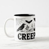 Creep het echte Mok | Grappige gotische Halloween (Links)