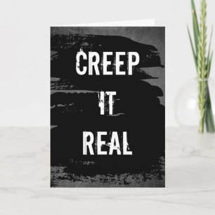 Creep het Real Halloween Kaart