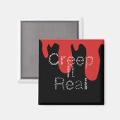 Creep het Real Hand Drawn Font Blood Halloween Magneet (Voorkant / Achterkant)