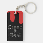 Creep het Real Hand Drawn Font Blood Halloween Sleutelhanger (achterkant)