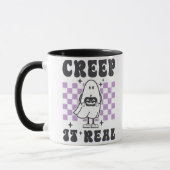 Creep It Echt Schattige Ghost White Halloween Mok (Links)