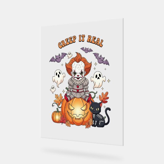 Creep It Echte Halloween Clown Acryl Bord (Hoek)