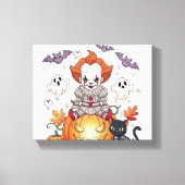 Creep It Echte Halloween Clown Canvas Afdruk (Voorkant)