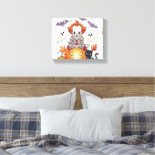 Creep It Echte Halloween Clown Canvas Afdruk (Insitu (Slaapkamer))
