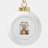 Creep It Echte Halloween Clown Keramische Bal Ornament (Voorkant)